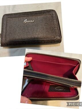 Guess Textured Black Wallet